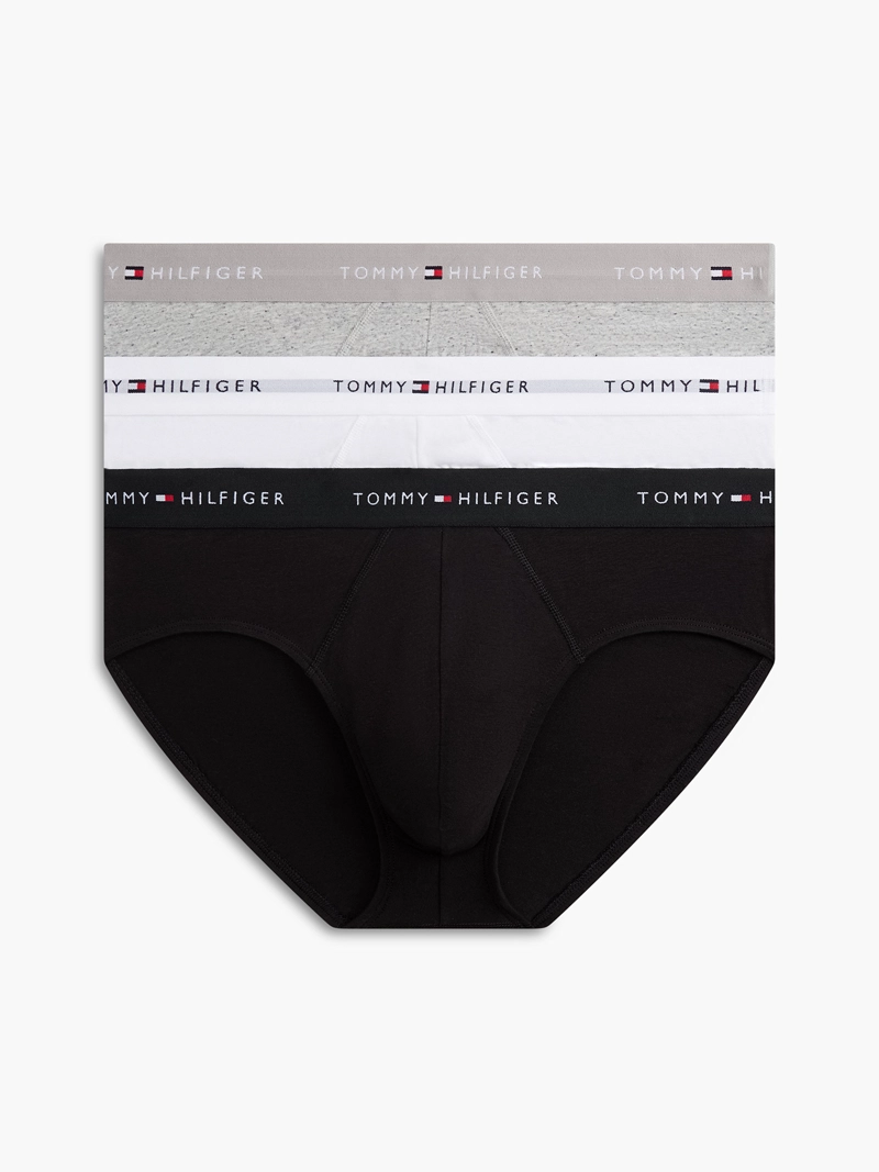 PACK DE 3 CALZONCILLOS SLIP CON LOGO - 1