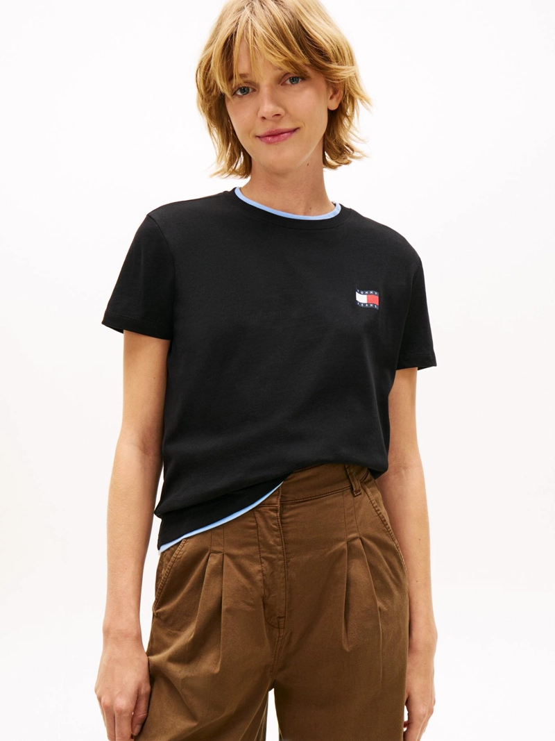 POLERA CON LOGO ONDULANTE REGULAR FIT - 1