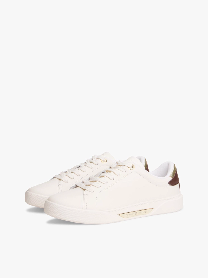 ZAPATILLAS DE CUERO CON LOGO - 1