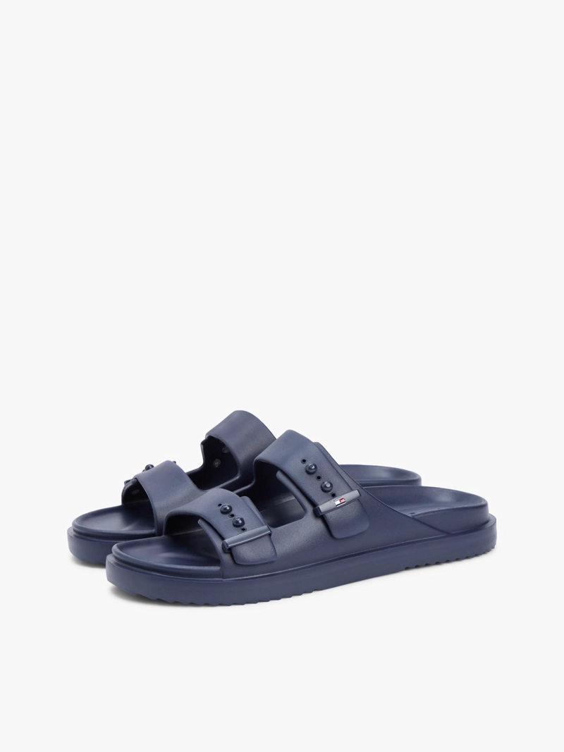 SANDALIAS CON HEBILLAS Y SUELA DENTADA - 1