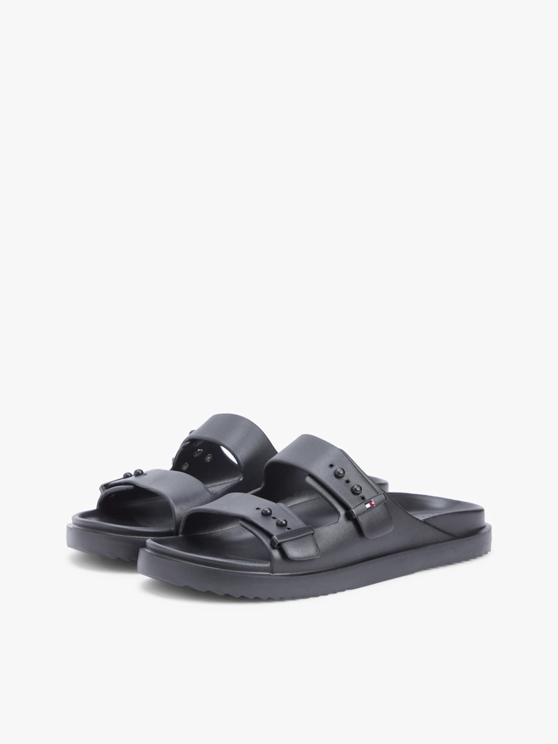 SANDALIAS CON HEBILLAS Y SUELA DENTADA - 1