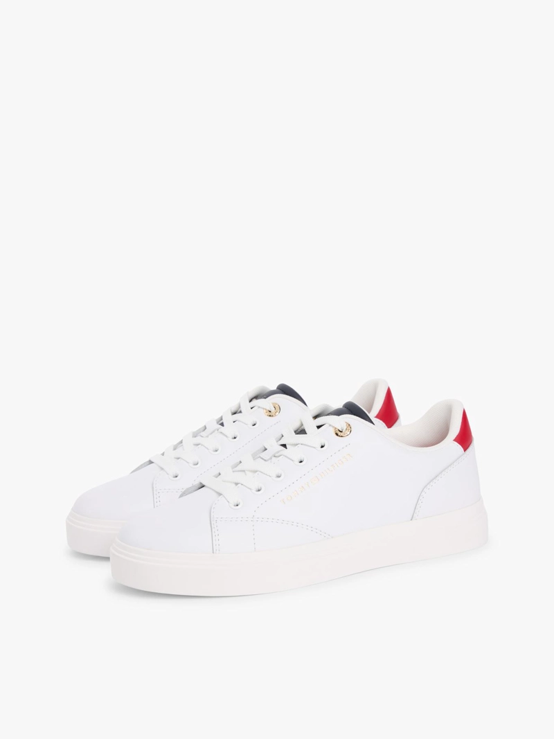 ZAPATILLAS DE CUERO CON LOGO METALIZADO - 1