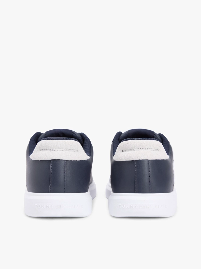 ZAPATILLAS DE CUERO CON LOGO BORDADO - 4