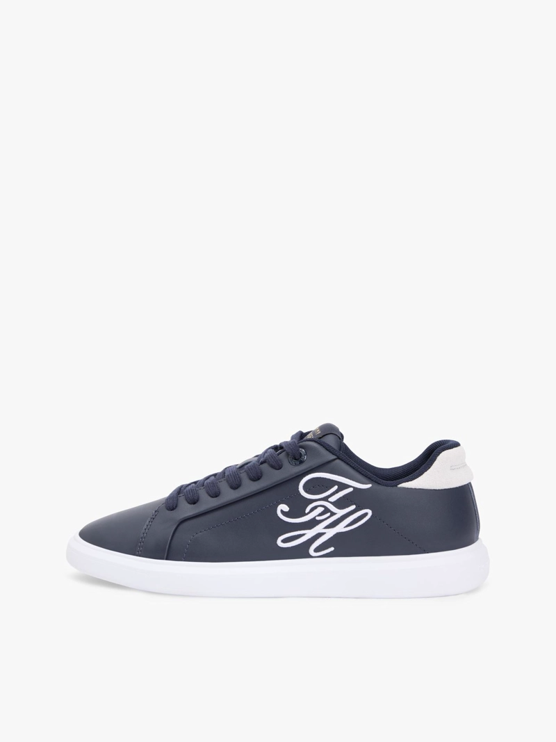 ZAPATILLAS DE CUERO CON LOGO BORDADO - 6