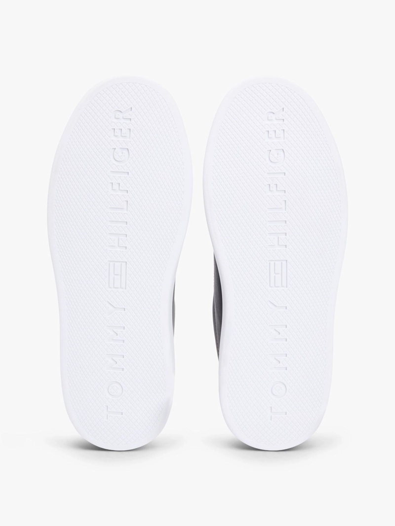 ZAPATILLAS DE CUERO CON LOGO BORDADO - 7