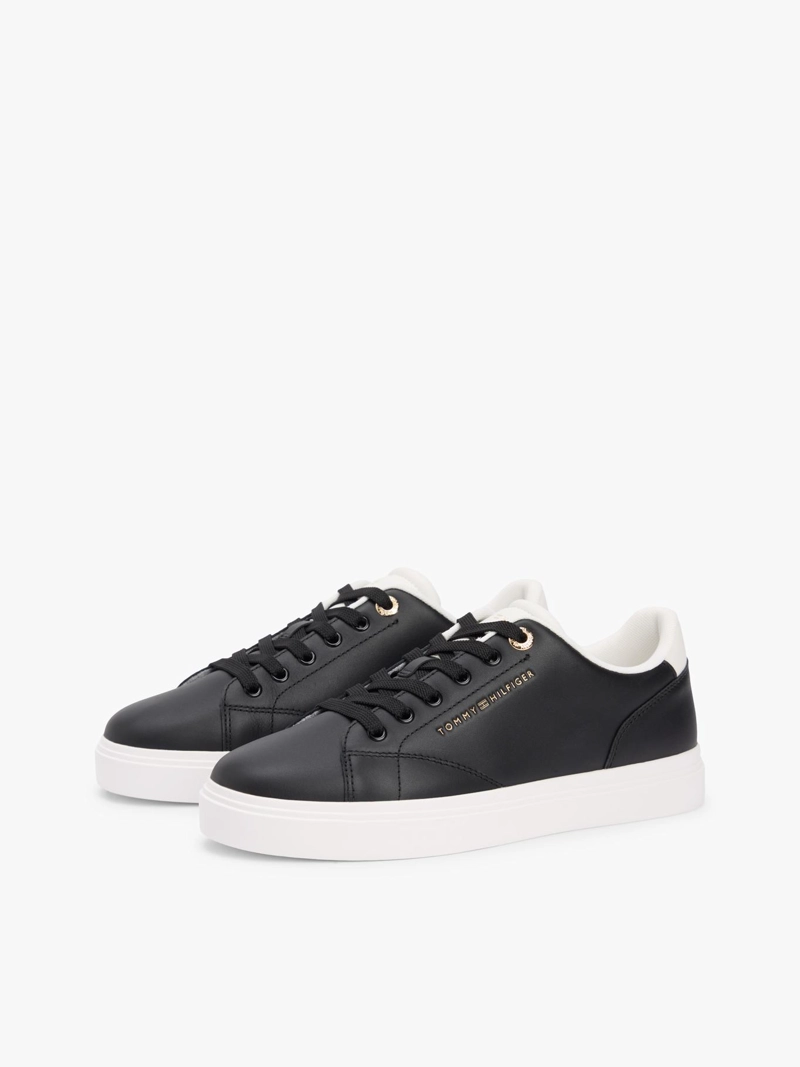ZAPATILLAS DE CUERO CON LOGO METALIZADO - 1