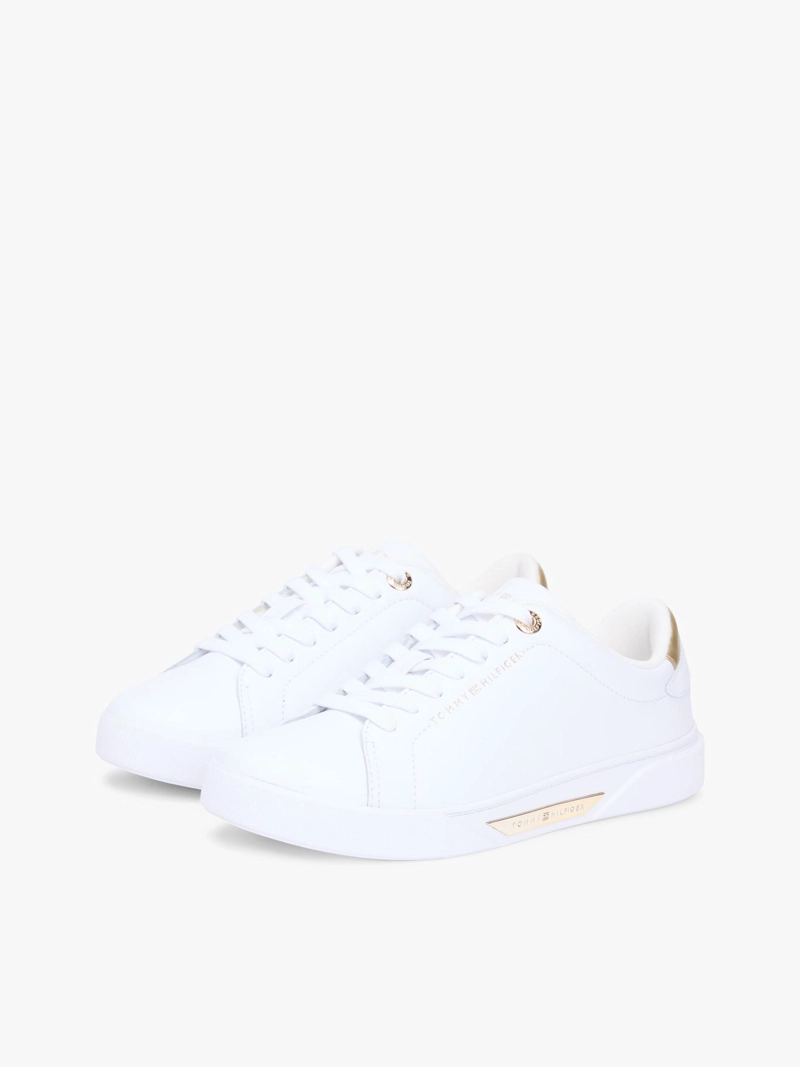 ZAPATILLAS DE CUERO CON LOGO - 1