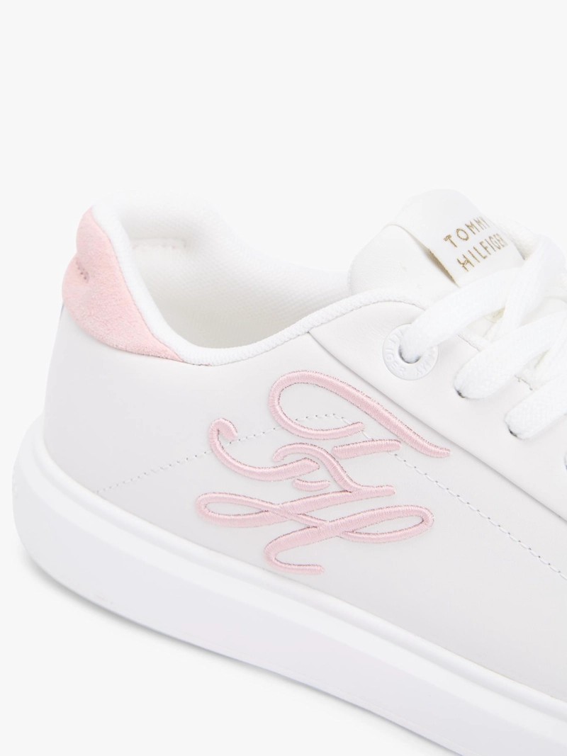 ZAPATILLAS DE CUERO CON LOGO BORDADO - 2
