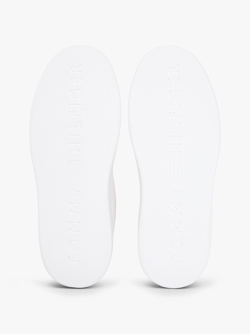 ZAPATILLAS DE CUERO CON LOGO BORDADO - 7