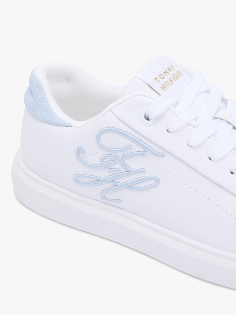 ZAPATILLAS DE CUERO CON LOGO BORDADO - 2