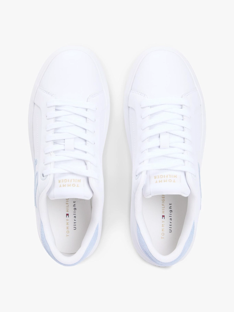 ZAPATILLAS DE CUERO CON LOGO BORDADO - 3
