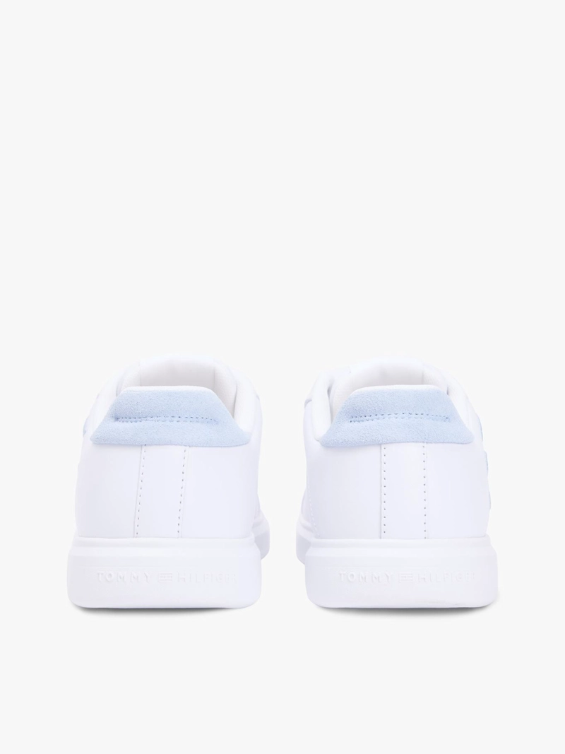 ZAPATILLAS DE CUERO CON LOGO BORDADO - 4