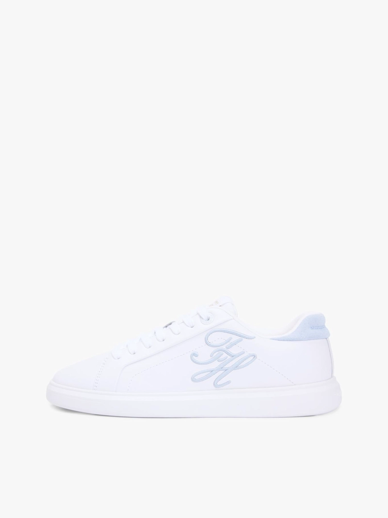ZAPATILLAS DE CUERO CON LOGO BORDADO - 6