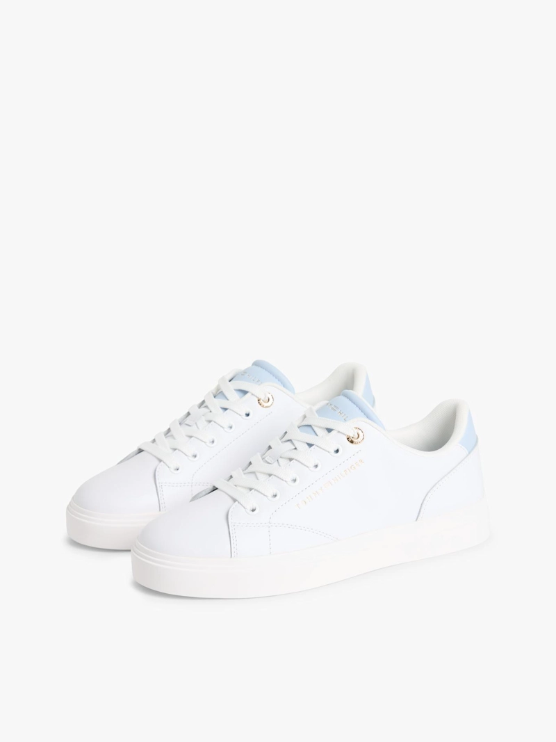 ZAPATILLAS DE CUERO CON LOGO METALIZADO - 1