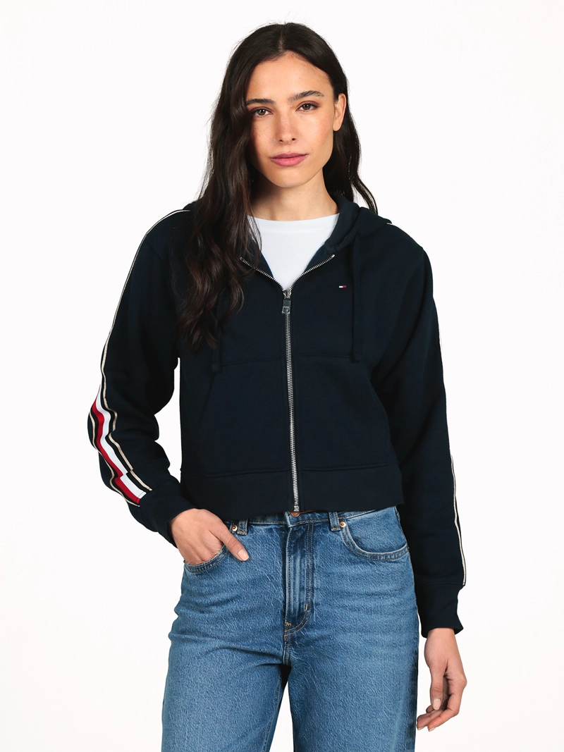 POLERON HOODIE FLEECE CON LOGO - 1