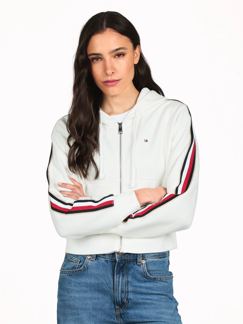 POLERON HOODIE FLEECE CON LOGO - 1
