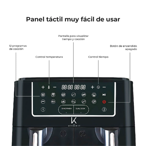 FREIDORA DE AIRE DUAL EDITION 9L - 4