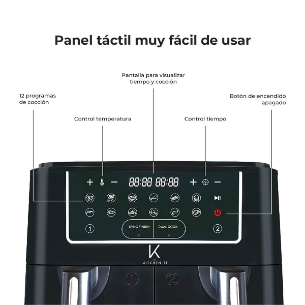 FREIDORA DE AIRE DUAL EDITION 9L - 7