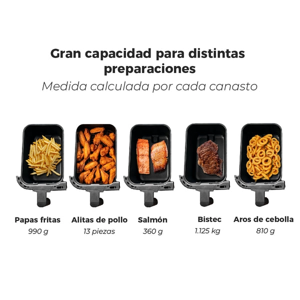 FREIDORA DE AIRE DUAL EDITION 9L - 5