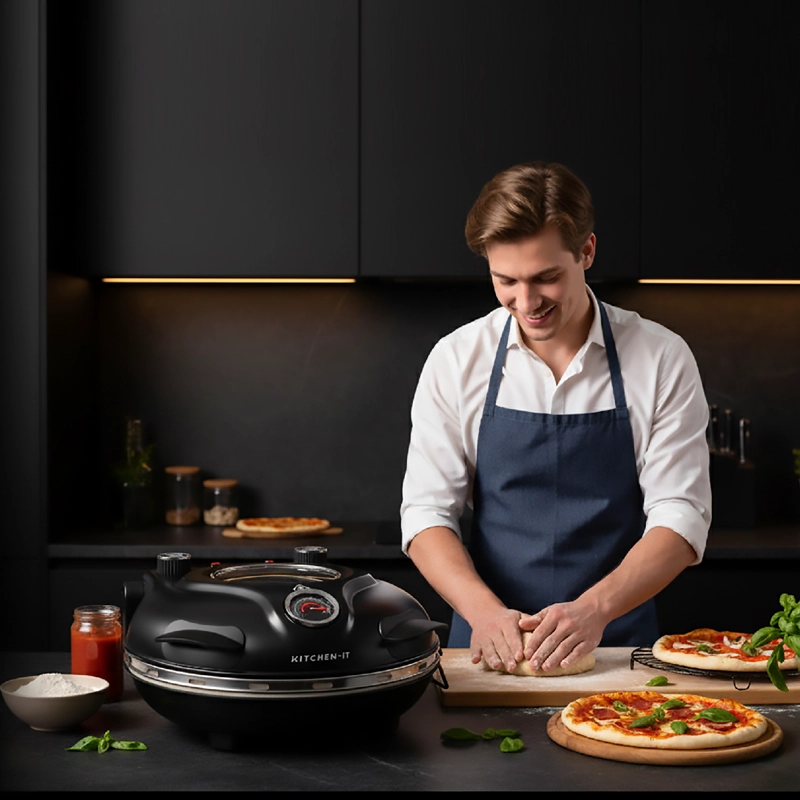 HORNO PIZZA A LA PIEDRA - BLACK EDITION - 8