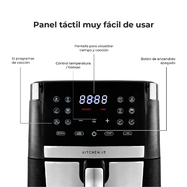 FREIDORA DE AIRE KITCHEN-IT FAMILY EDITION 7 LITROS - 4