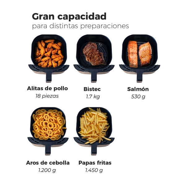 FREIDORA DE AIRE KITCHEN-IT FAMILY EDITION 7 LITROS - 5