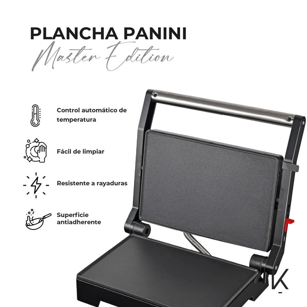 SANDWICHERA PLANCHA PANINI MASTER EDITION KITCHEN-IT - 3