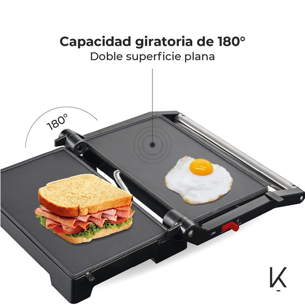SANDWICHERA PLANCHA PANINI MASTER EDITION KITCHEN-IT - 4