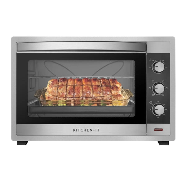 HORNO ELÉCTRICO KITCHEN-IT SILVER SERIES 60L DOBLE VIDRIO - 1