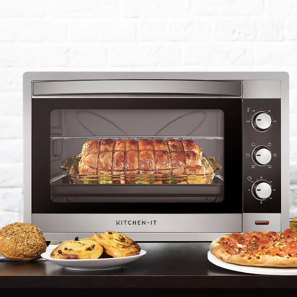 HORNO ELÉCTRICO KITCHEN-IT SILVER SERIES 60L DOBLE VIDRIO - 8