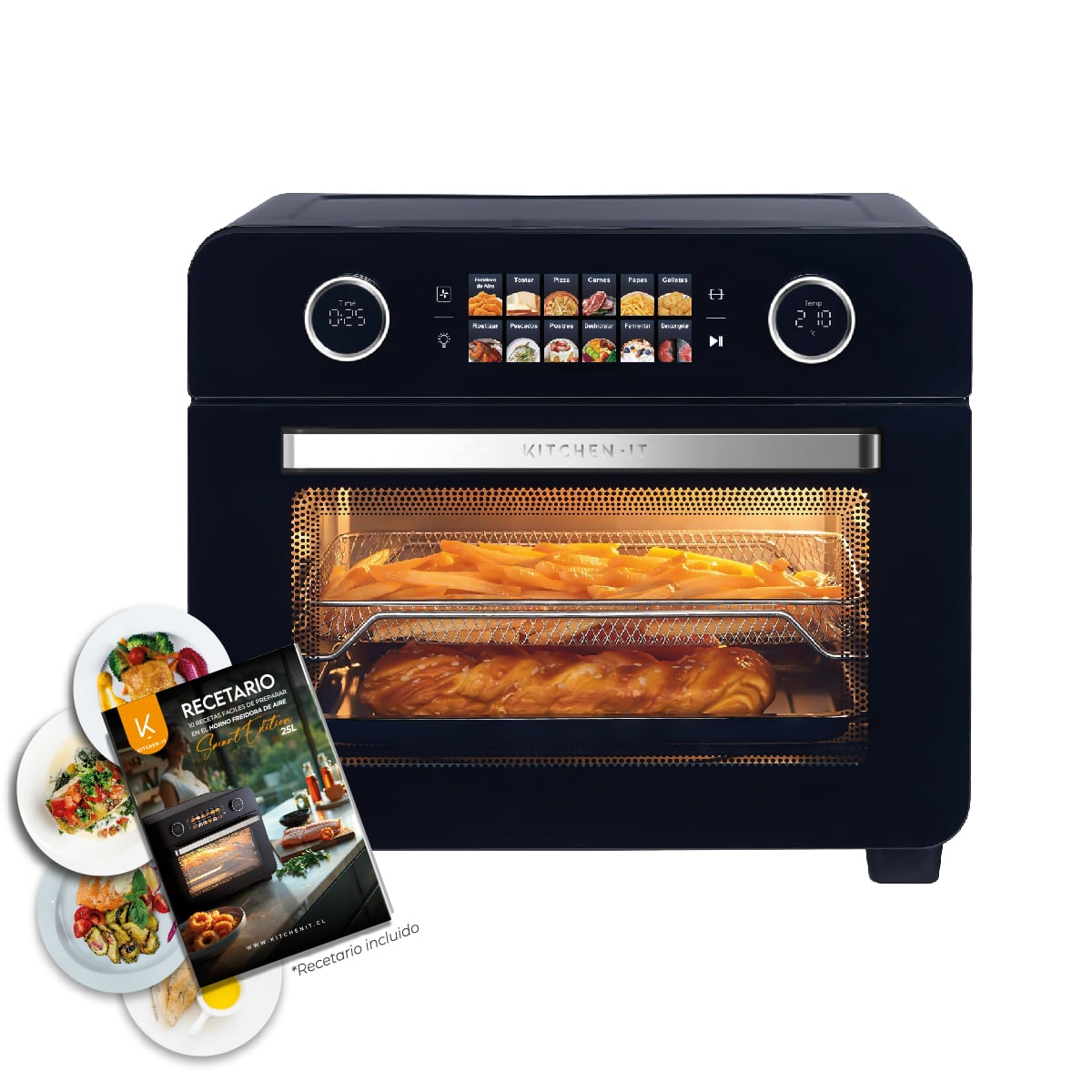 HORNO FREIDORA DE AIRE KITCHEN-IT SMART EDITION 25L - 1