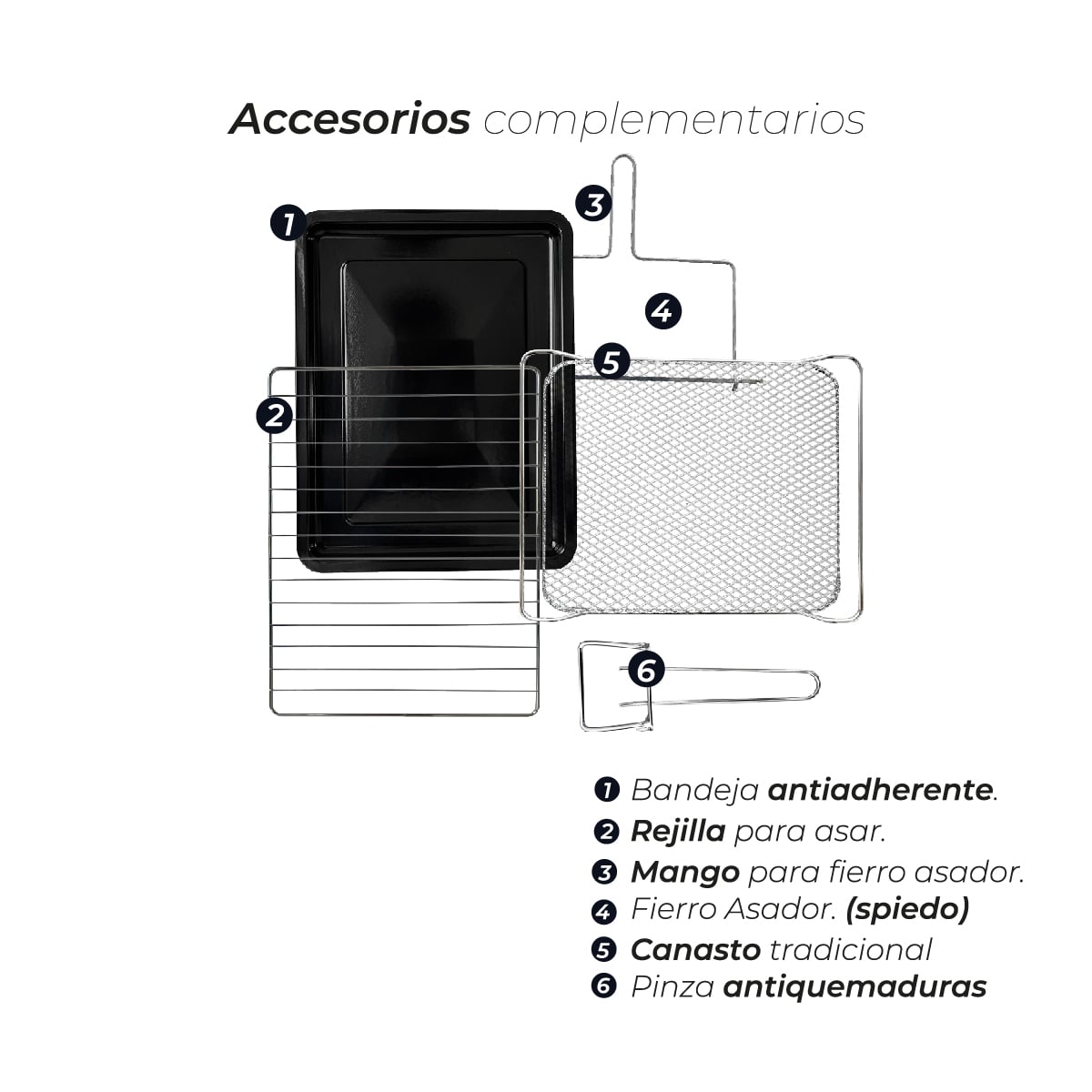 HORNO FREIDORA DE AIRE KITCHEN-IT SMART EDITION 25L - 2