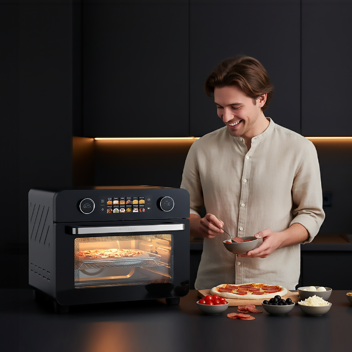 HORNO FREIDORA DE AIRE KITCHEN-IT SMART EDITION 25L - 12