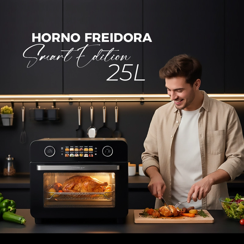 HORNO FREIDORA AIRE KITCHEN-IT 25L SMART EDITION - 3
