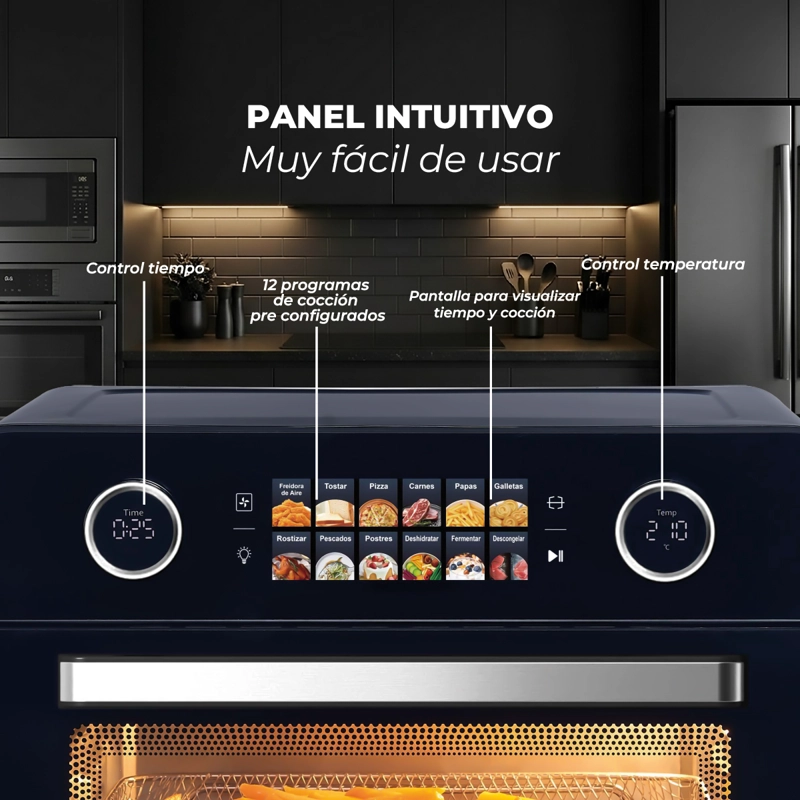 HORNO FREIDORA AIRE KITCHEN-IT 25L SMART EDITION - 6