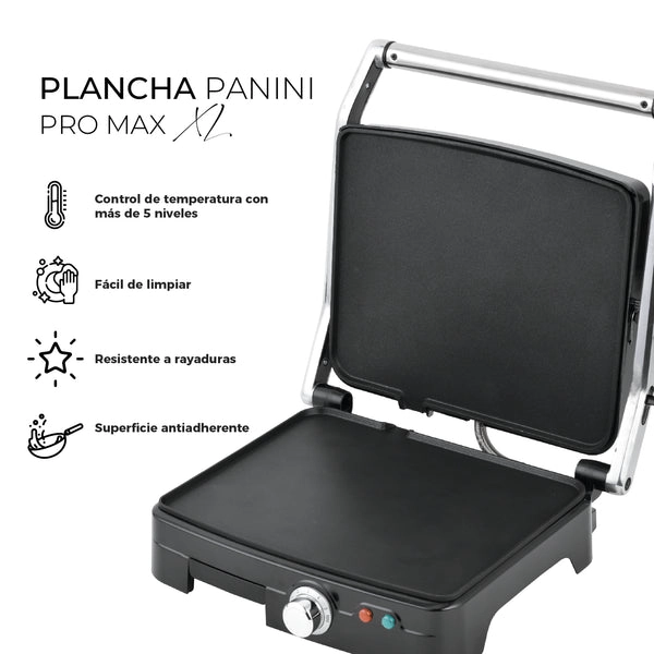 PLANCHA PANINI PRO MAX XL KITCHEN-IT SUPERFICIE PLANA - 5