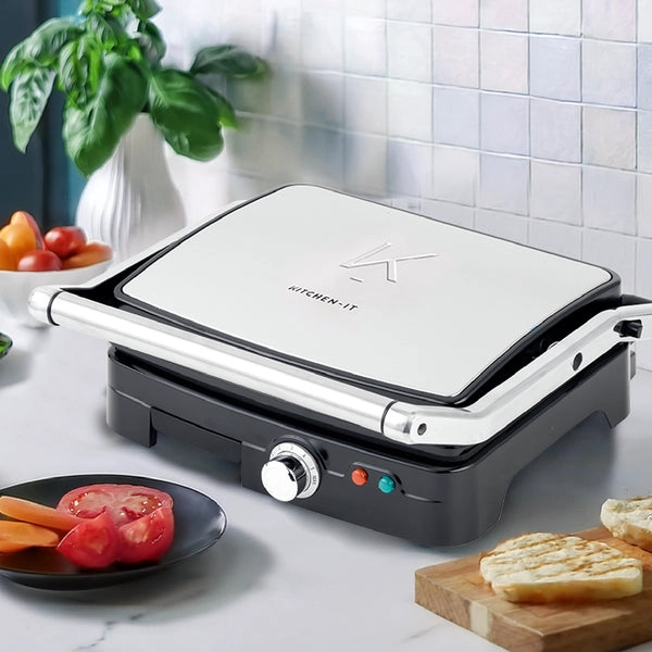 PLANCHA PANINI PRO MAX XL KITCHEN-IT SUPERFICIE PLANA - 7