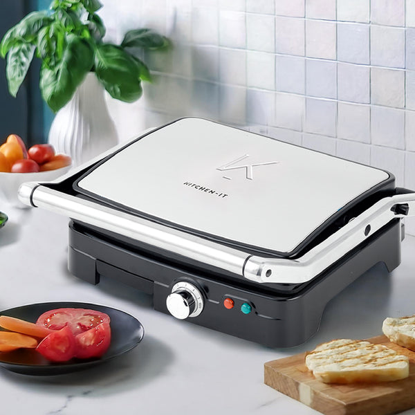 PLANCHA PANINI PRO MAX XL KITCHEN-IT SUPERFICIE PLANA - 9