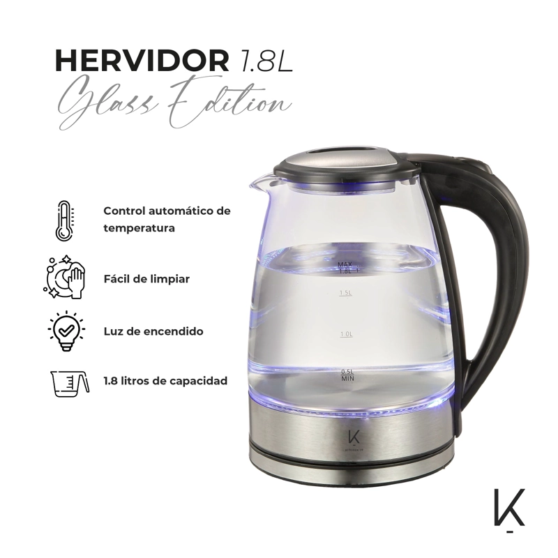 HERVIDOR DE VIDRIO 1.8L GLASS EDITION - 5