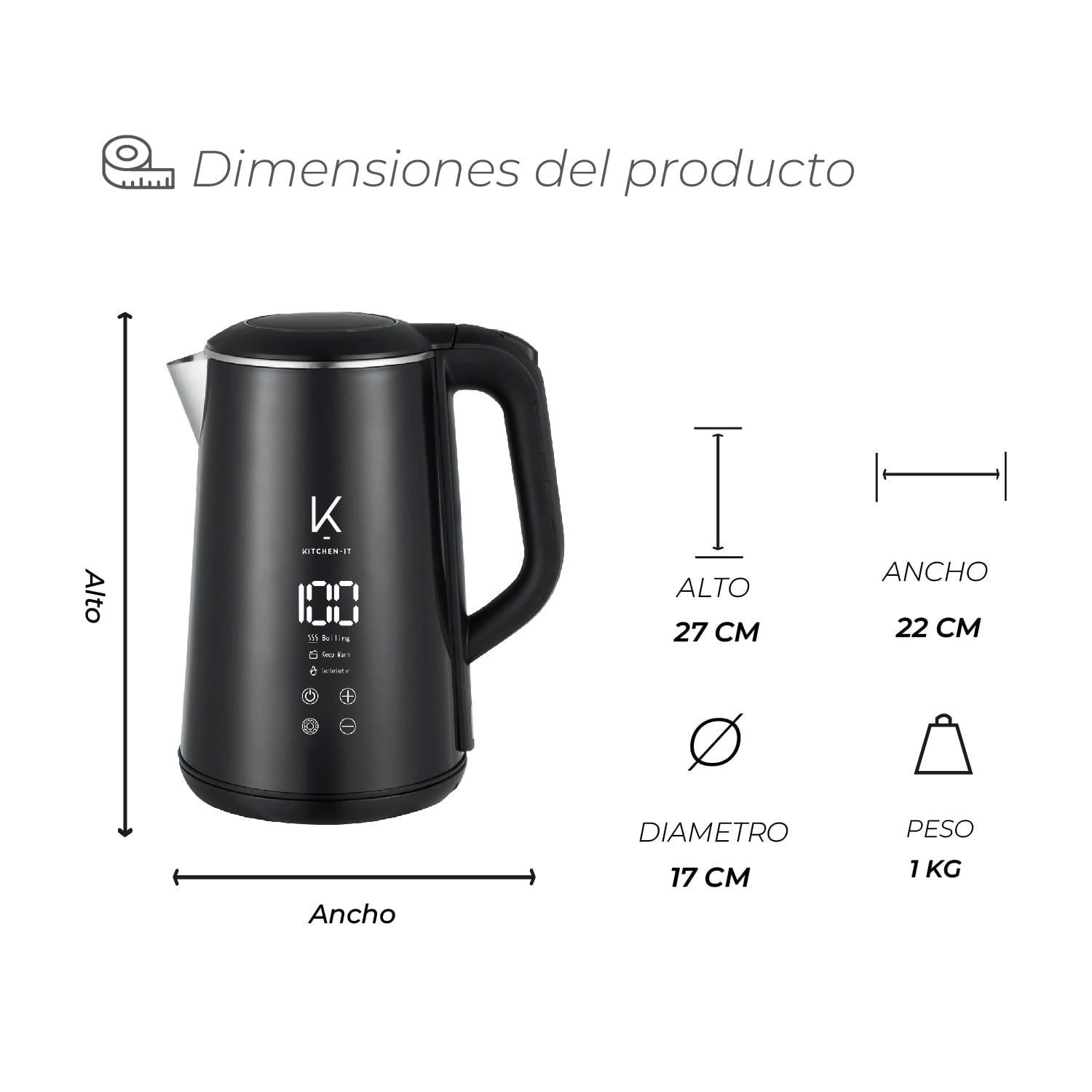 HERVIDOR SMART CONTROL 1,7L - 10