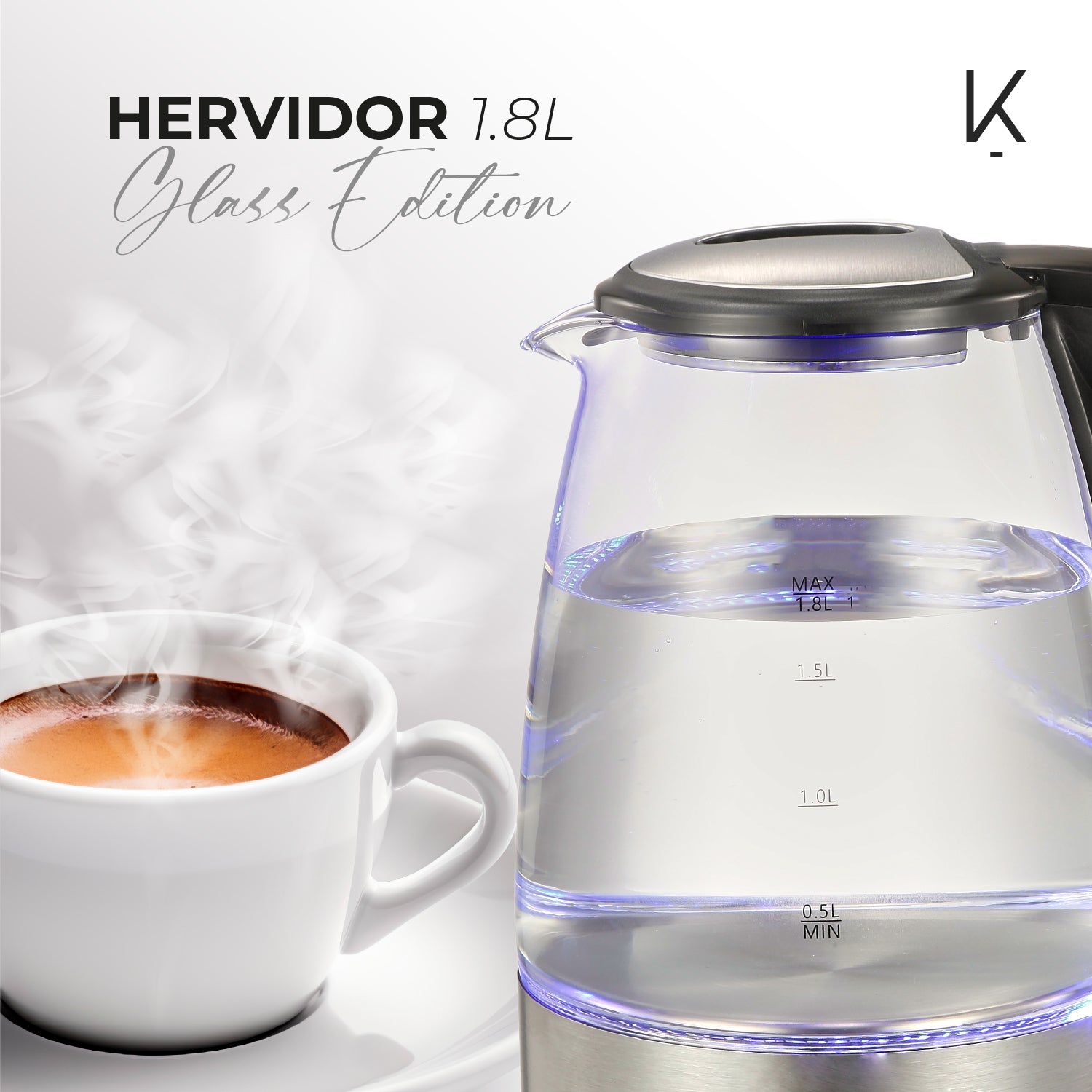HERVIDOR DE VIDRIO 1.8L GLASS EDITION - 6