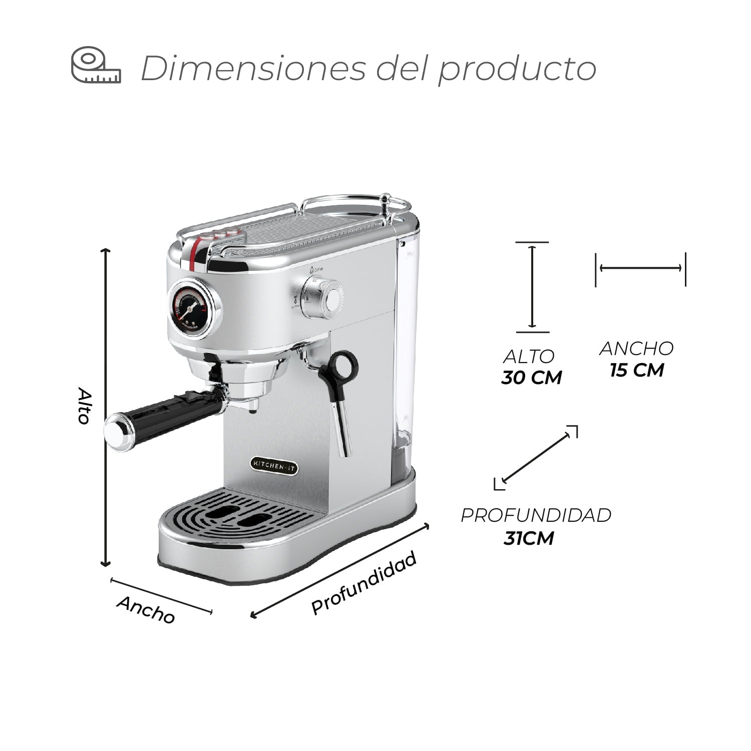 CAFETERA ESPRESSO BARI 5 EN 1 - 2