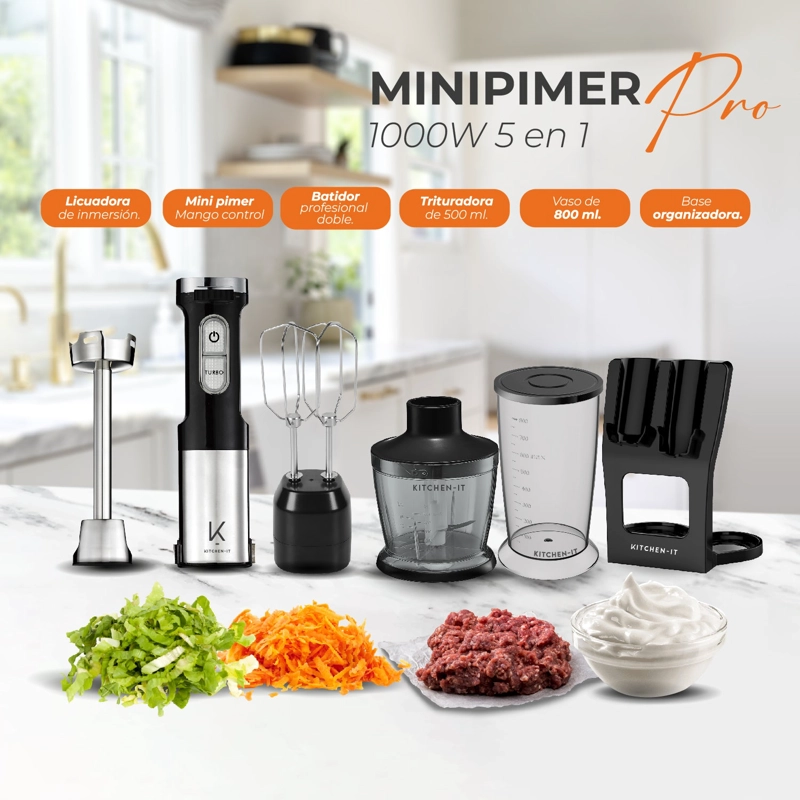 MINIPIMER PRO 1000W KITCHEN-IT 5 EN 1 - 9