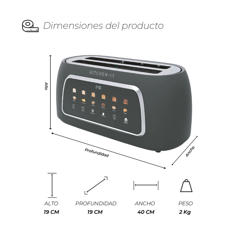 TOSTADOR DIGITAL SMART TOAST - 100% AUTOMATICO - 9
