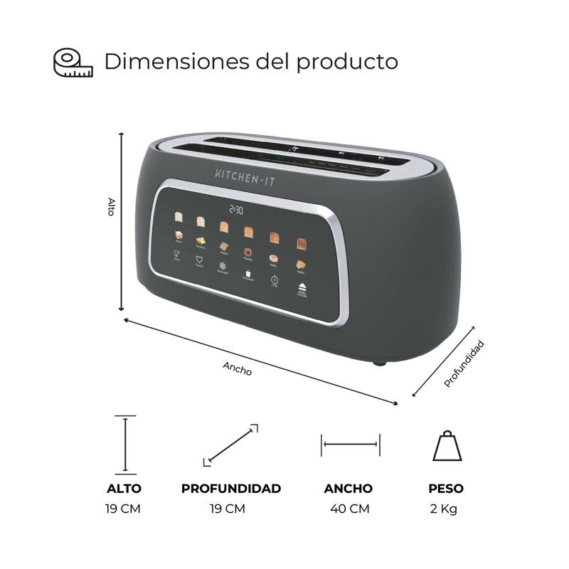 TOSTADOR DIGITAL SMART TOAST - 100% AUTOMATICO - 9