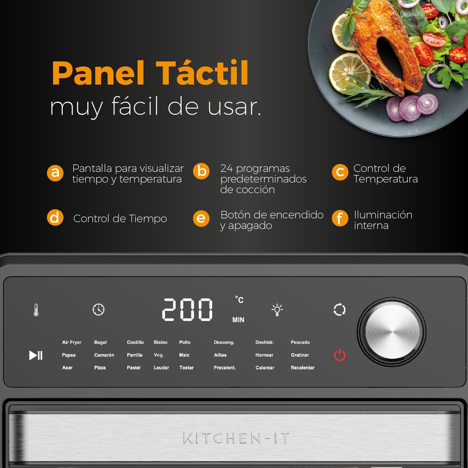 HORNO FREIDORA DE AIRE FULL EDITION 24 EN 1 - 15L - 8