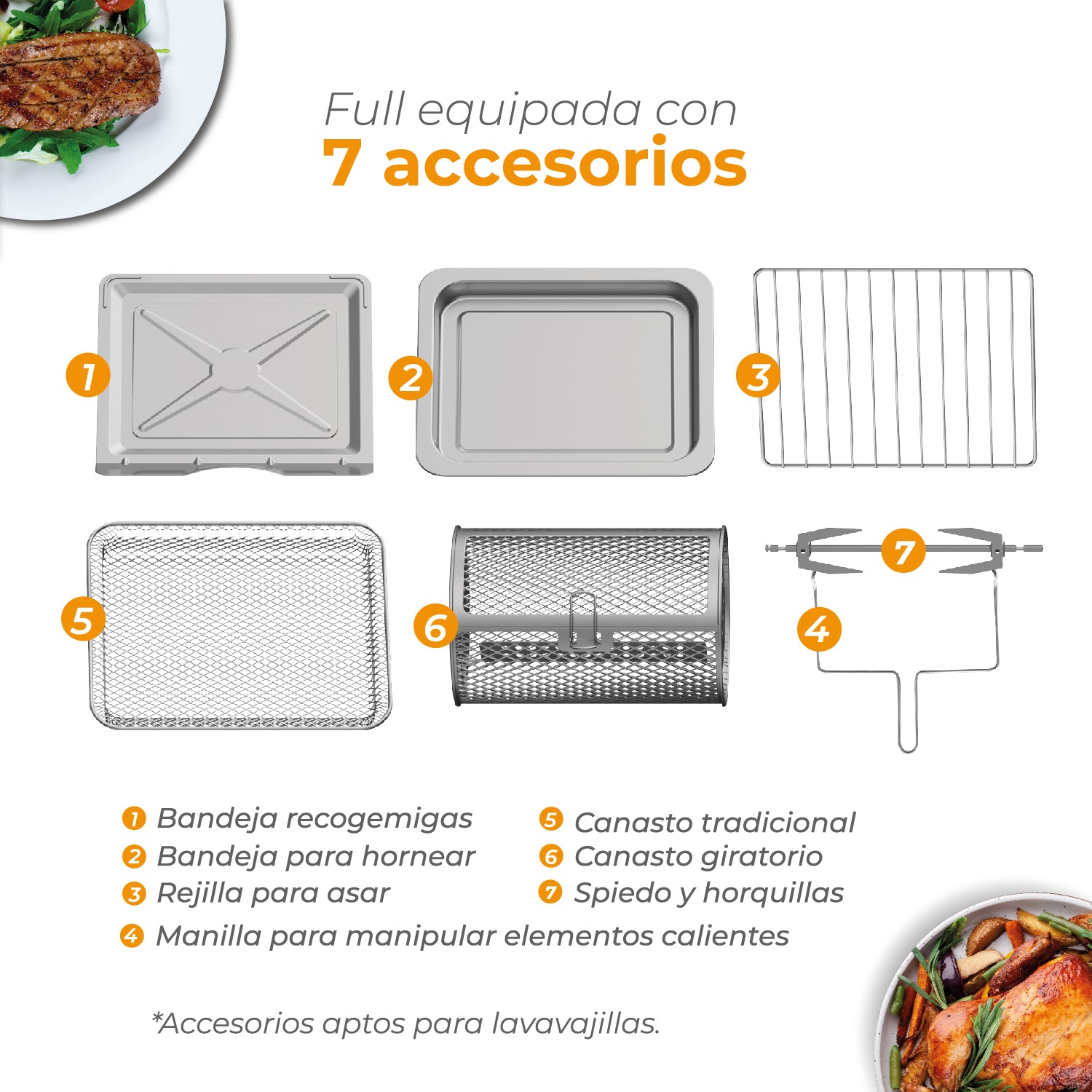 HORNO FREIDORA DE AIRE FULL EDITION 24 EN 1 - 15L - 9