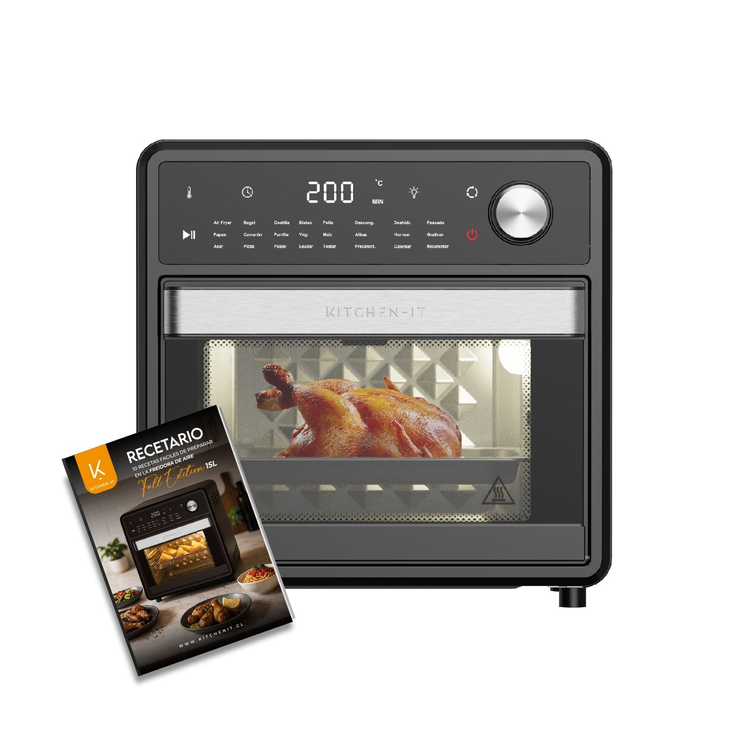 HORNO FREIDORA DE AIRE FULL EDITION 24 EN 1 - 15L - 1