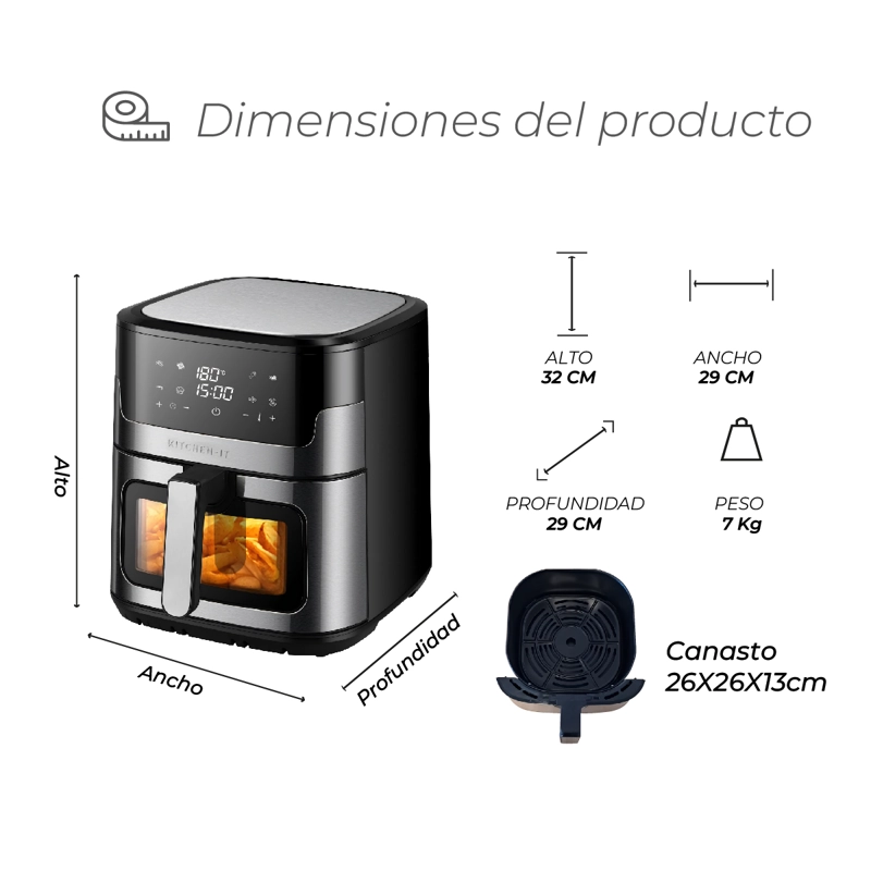 FREIDORA DE AIRE LUXE EDITION 8L - 11