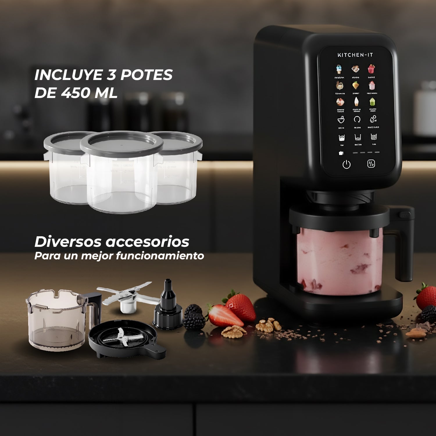 MAQUINA DE HELADOS CREAMLUX PRO 12 EN 1 - 10
